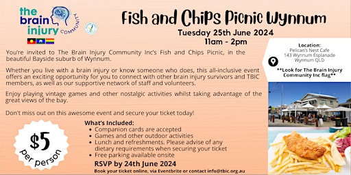 Imagem principal do evento TBIC Fish and Chips Picnic - Wynnum
