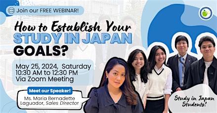 Free Webinar: How to Establish Your Study in Japan Goals?