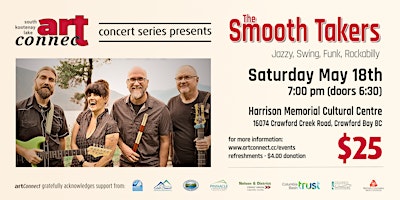 Imagem principal do evento artConnect Concert Series presents The Smooth Takers