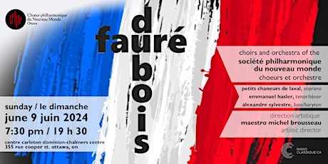 Fauré and Dubois in the last century / Fauré et Dubois au siècle dernier