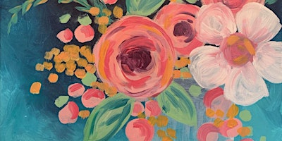 Imagem principal de Sugar Coral Blossoms - Paint and Sip by Classpop!™
