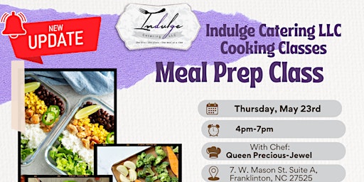 Primaire afbeelding van Come Meal Prep with Indulge Catering, LLC-