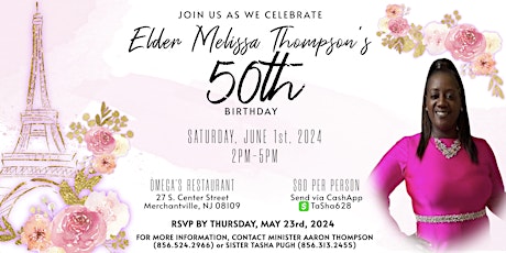 Surprise 50th Birthday Luncheon Honoring Elder Melissa Thompson