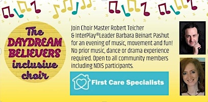 Hauptbild für Daydream Believers Inclusive & Community Choir - Term 2 Launch 9th of May!