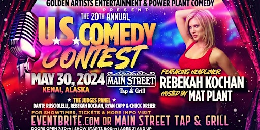 Primaire afbeelding van Power Plant Comedy presents the US Comedy Contest live in Kenai!!