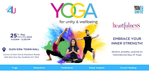 Imagem principal do evento Yoga for Unity  - Melbourne East