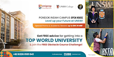 Imagem principal do evento Uniprep Pondok Indah Campus Open House: Level Up Your Future at UNSW!