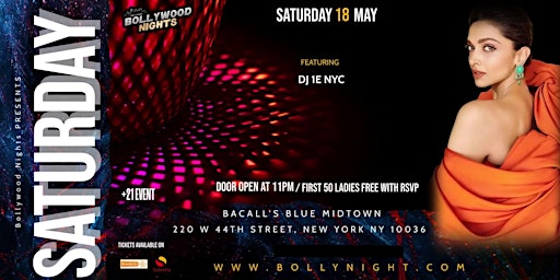 Hauptbild für Desi Saturdays Bollywood Night @ Official Bollywood nights NYC-Times Square