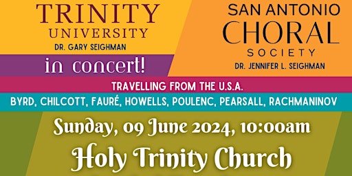 Immagine principale di Trinity University & San Antonio Choral Society in Concert - Stratford 