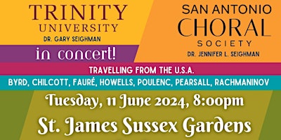 Imagem principal de Trinity University & San Antonio Choral Society in Concert - London