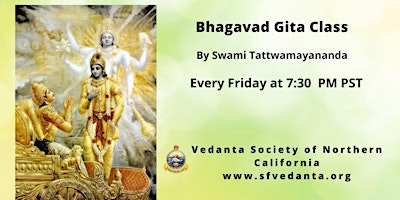 Bhagavad Gita Class by Swami Tattwamayananda primary image