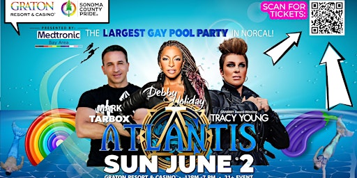 Imagen principal de Sonoma County Pride's Atlantis Pool Party @ Graton Resort & Casino