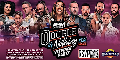 Image principale de AEW Double or Nothing Viewing Party @ All Stars Bar