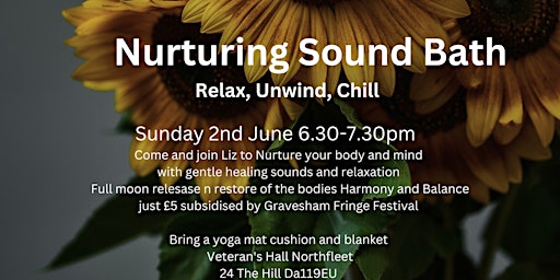 Imagem principal de Nurturing Sound Bath -Gravesham Fringe