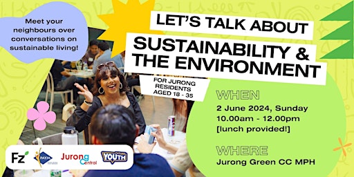 Imagem principal do evento Let's Talk About Sustainability & the Environment // Jurong