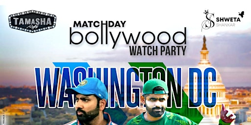 Primaire afbeelding van D.C. BOLLYWOOD CRICKET WATCH PARTY ON BIG SCREEN @SPACE LOUNGE
