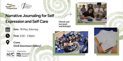 Imagem principal do evento Narrative Journaling for Self Expression and Self Care