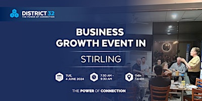 District32– Business Networking Perth- Stirling (Balcatta)  - Tue 04 June primary image