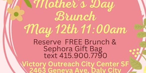 Imagem principal do evento FREE Mother’s Day Brunch & Gift