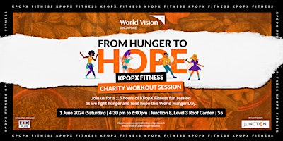 KPOPX FITNESS CHARITY WORKOUT SESSION WITH WORLD VISION SINGAPORE primary image