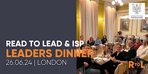 Imagem principal do evento READ TO LEAD - Leaders Dinner