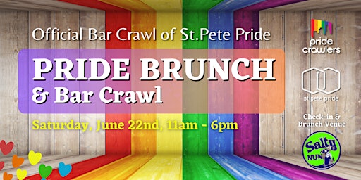 3rd Annual St. Pete Pride Brunch & Bar Crawl (Salty Nun) primary image