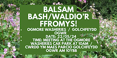 Ogmore Washeries Balsam Bash   /   Waldio’r Ffromys Golchfeydd Ogwr