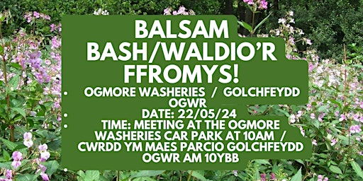 Hauptbild für Ogmore Washeries Balsam Bash   /   Waldio’r Ffromys Golchfeydd Ogwr