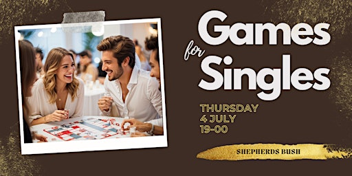 Speed Dating & GAMES for Singles (Ages: 25-40) primary image