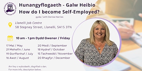 Hunangyflogaeth / How do I become Self-employed? Drop-in - Llanelli