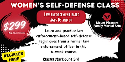 Women's Self- Defense  6-Week Class primary image
