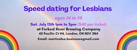 Speed Dating for Lesbians! (ages around 20 to 35) primary image