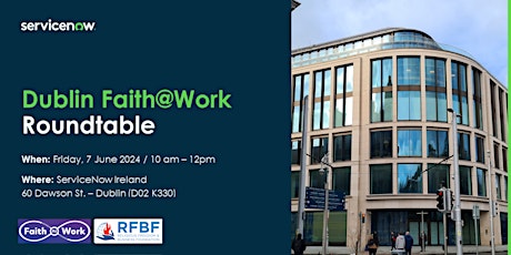 Dublin Faith@Work Roundtable  primärbild
