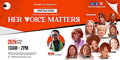 Imagen principal de Unfold 2024, FGM Awareness Conference, Her Voice Matters