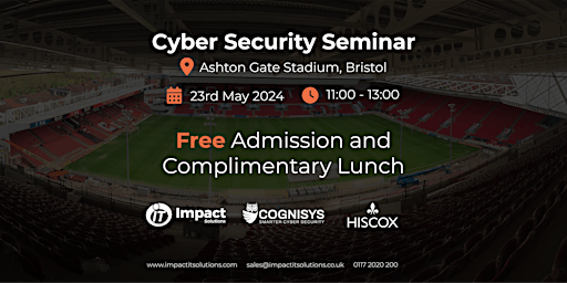Image principale de Cyber Security Seminar & Briefing Lunch