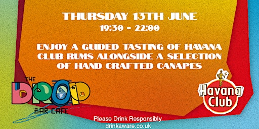 Image principale de Rum Tasting Evening & Hand Crafted Canapés with Havana Club
