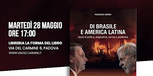 Image principale de FRANCESCO GUERRA presenta "DI BRASILE E AMERICA LATINA"