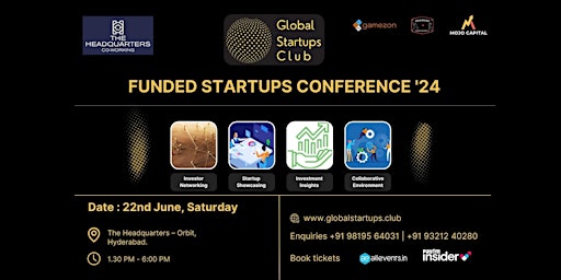Funded Startups Conference - Hyderabad primary image