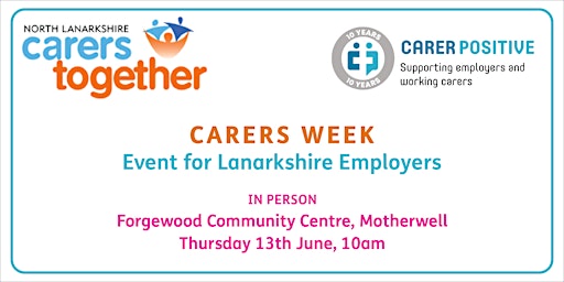 Imagem principal do evento Carers Week Event for Lanarkshire Employers