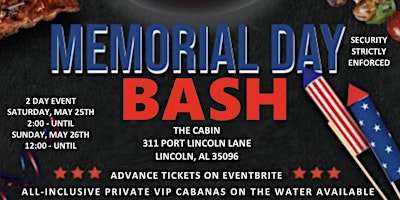 The Bar 34 Memorial Day Bash primary image