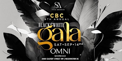 Primaire afbeelding van CBC WEEKEND - 9TH ANNUAL CBC BLACK AND WHITE GALA