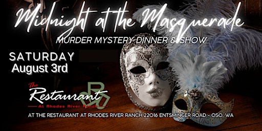 Imagem principal do evento Midnight at the Masquerade - Murder Mystery Dinner and a Show