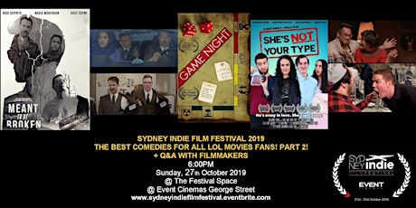 Sydney Indie Film Festival 2019 – Comedies for all lol movies fans Part 2! primary image
