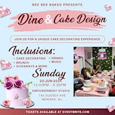 Dine and Cake Design with Bee Bee Baked (21+ Event)
