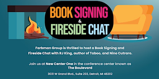 FARBMAN GROUP TO HOST BOOK SIGNING WITH DETROIT AUTHOR  R.J. KING AND ENTREPRENEUR NINO CUTRARO primary image