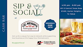 The Heights Pizzeria and Drafthouse Sip & Social primary image