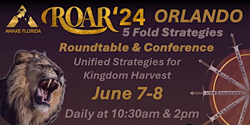 Primaire afbeelding van ROAR '24 ORLANDO - "Unified Strategies For Kingdom Harvest"