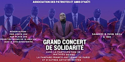 Imagem principal do evento Concert de solidarité -  A.P.A.H
