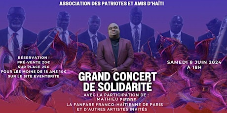 Concert de solidarité -  A.P.A.H