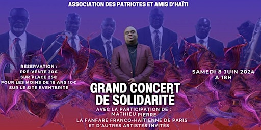 Hauptbild für Concert de solidarité -  A.P.A.H